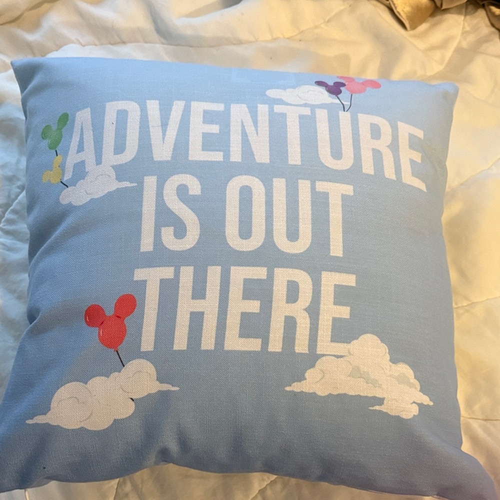 Custom Disney Pixar Up Pillow “Adventure is Out There”